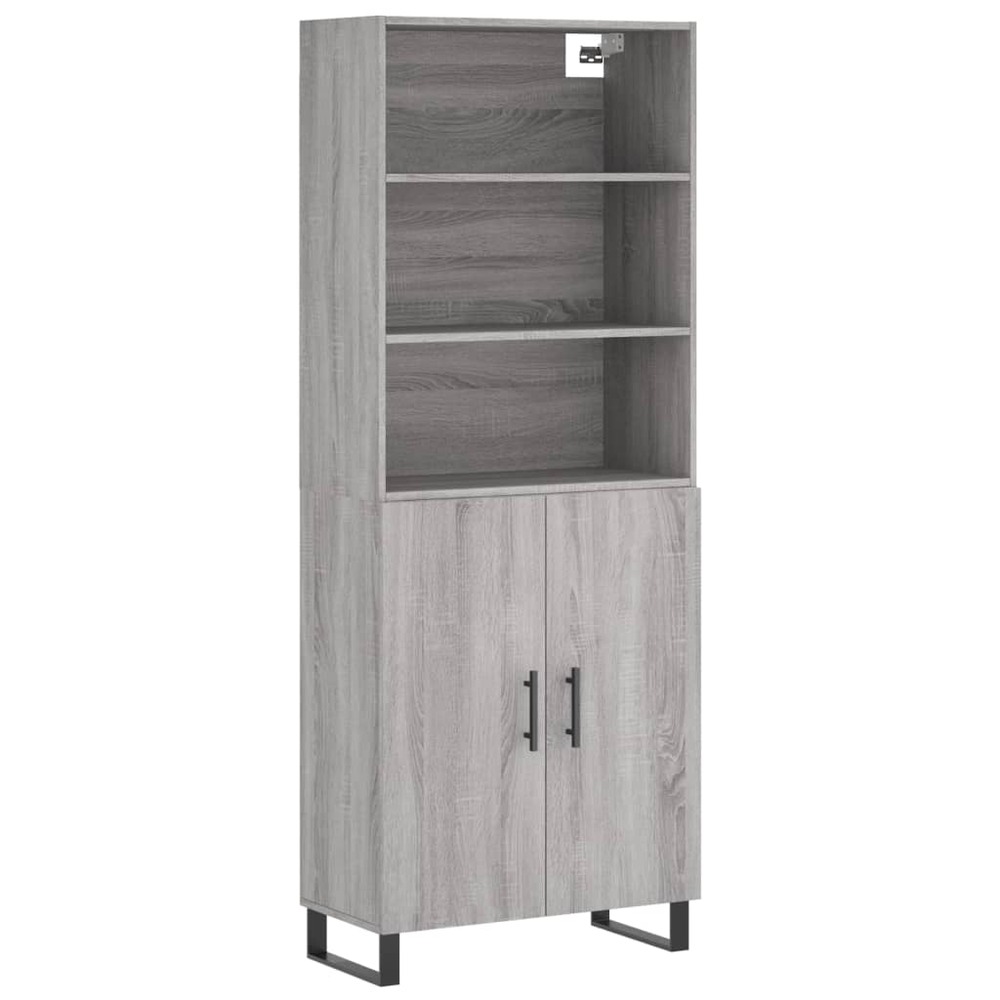 Buffet bahut commode armoire meuble de rangement organisateur cuisine salle de séjour salon haut sonoma 69,5 x 34 x 180 cm bo
