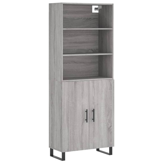 Buffet bahut commode armoire meuble de rangement organisateur cuisine salle de séjour salon haut sonoma 69,5 x 34 x 180 cm bo
