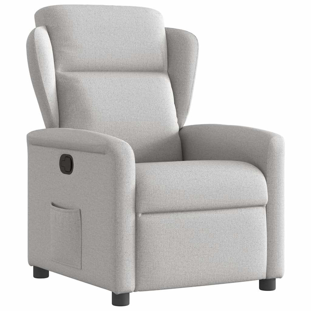 Fauteuil inclinable gris nuage tissu