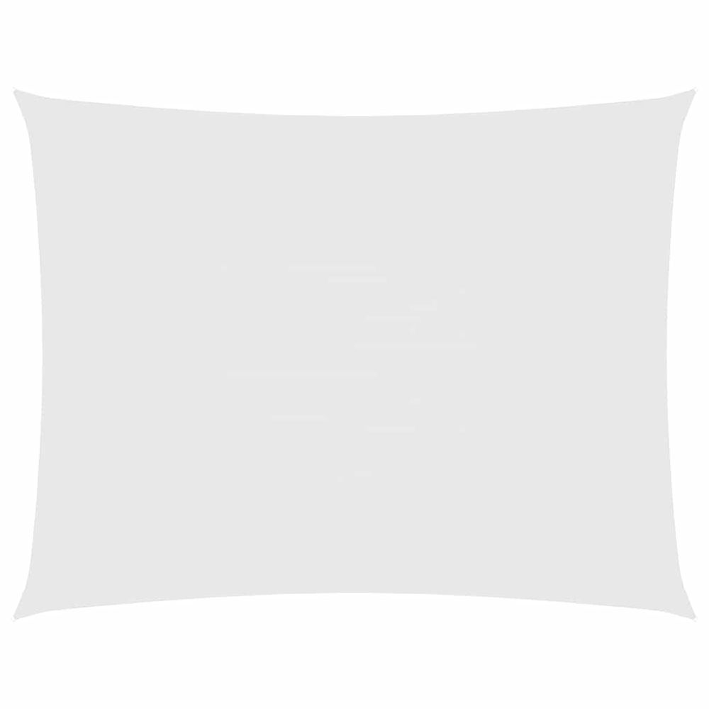 Voile de parasol tissu oxford rectangulaire 2,5x3,5 m blanc