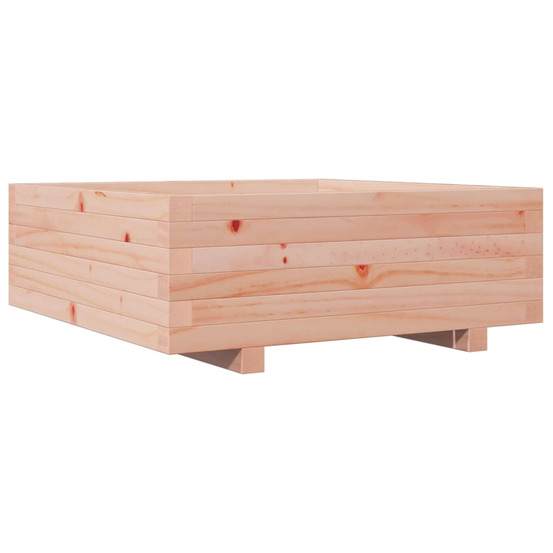 Jardinière d'extérieur 70x70x26,5 cm bois massif douglas