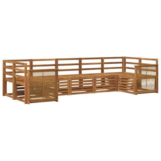 Ensemble de canapés d'extérieur 6 pc naturel