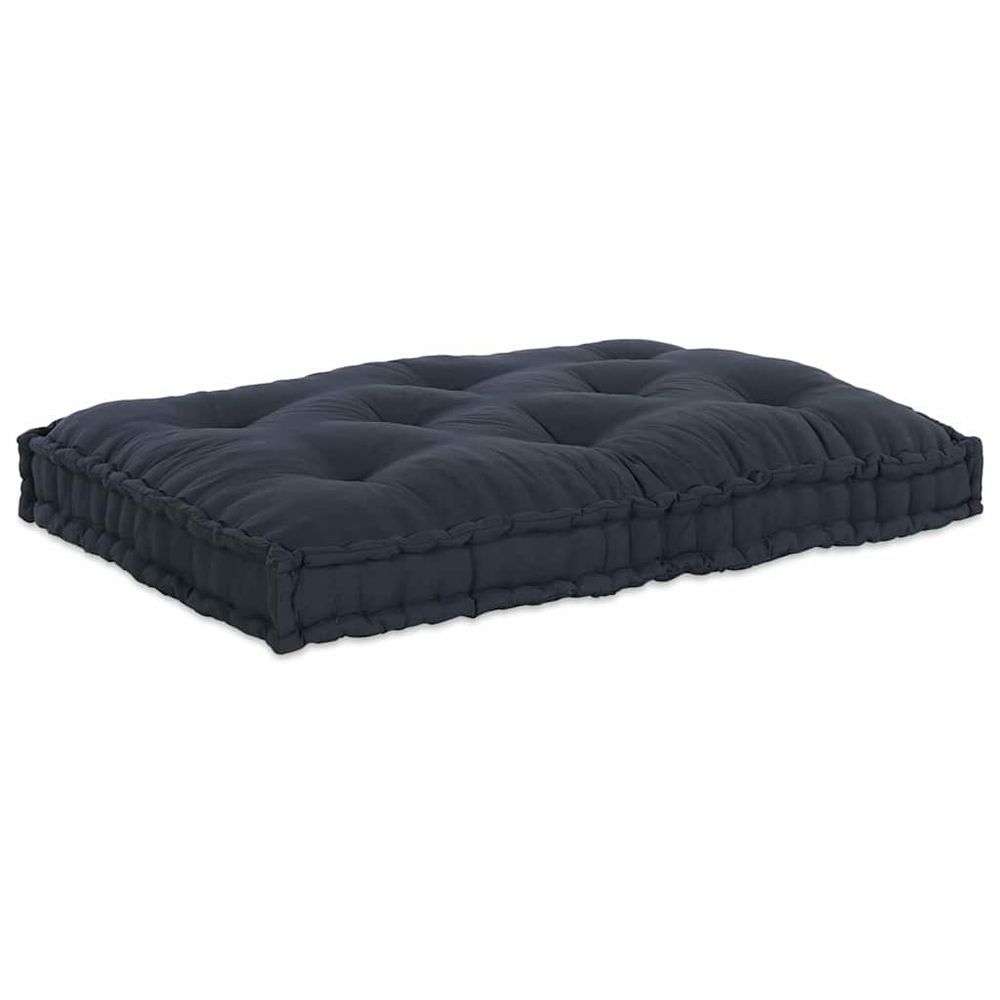 Coussin de canapé sur palette anthracite 120 x 80 x 12 cm tissu