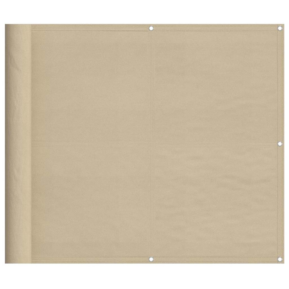 Écran de balcon beige 90x700 cm 100% polyester oxford
