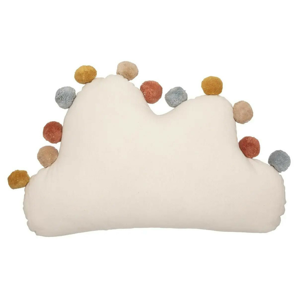 Coussin enfant pompons 
