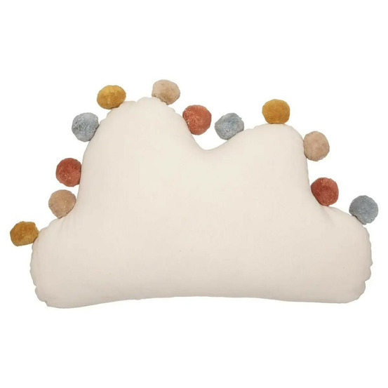 Coussin enfant pompons