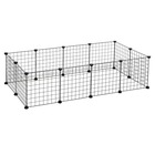 Enclos modulable pour petits animaux cage intérieur maillet en caoutchouc offert cochon d'inde lapin assemblage facile 143 x