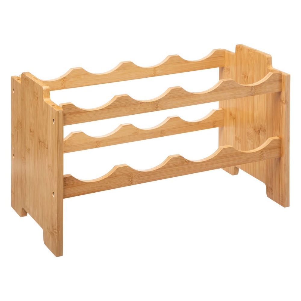 Rangement 8 bouteilles empilables bambou