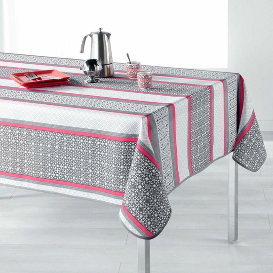 Nappe rectangle 140x200cm feliz corail
