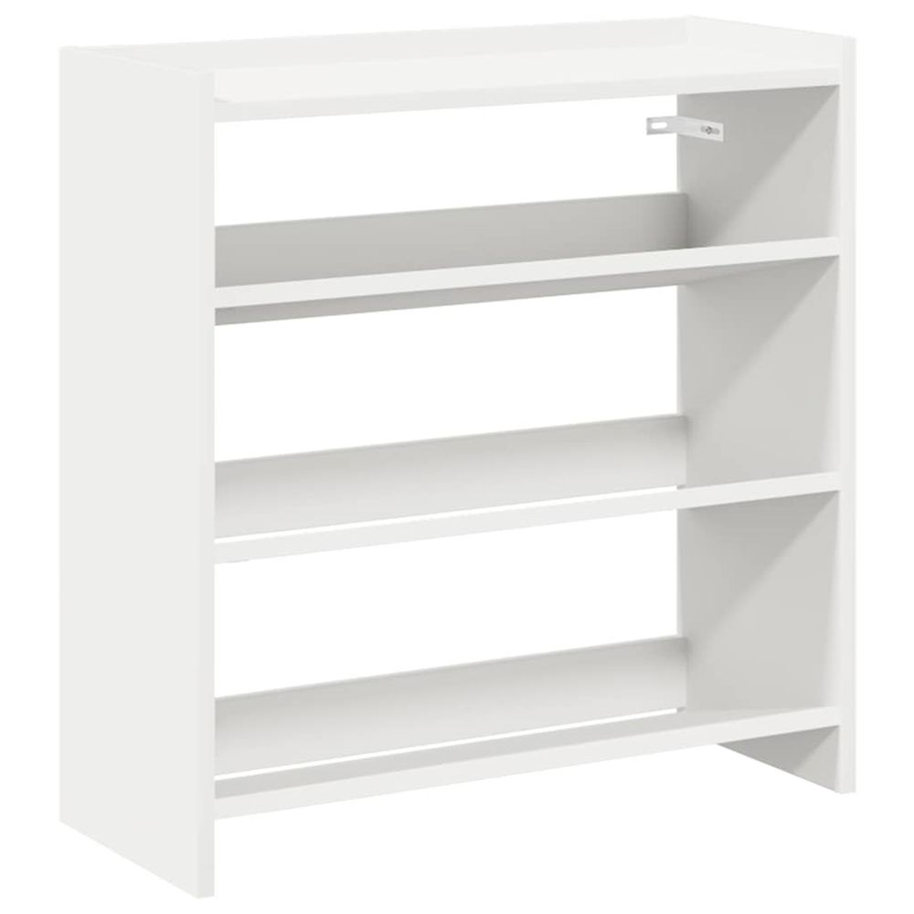 Étagère à chaussures blanc 60x25x62 cm bois d'ingénierie