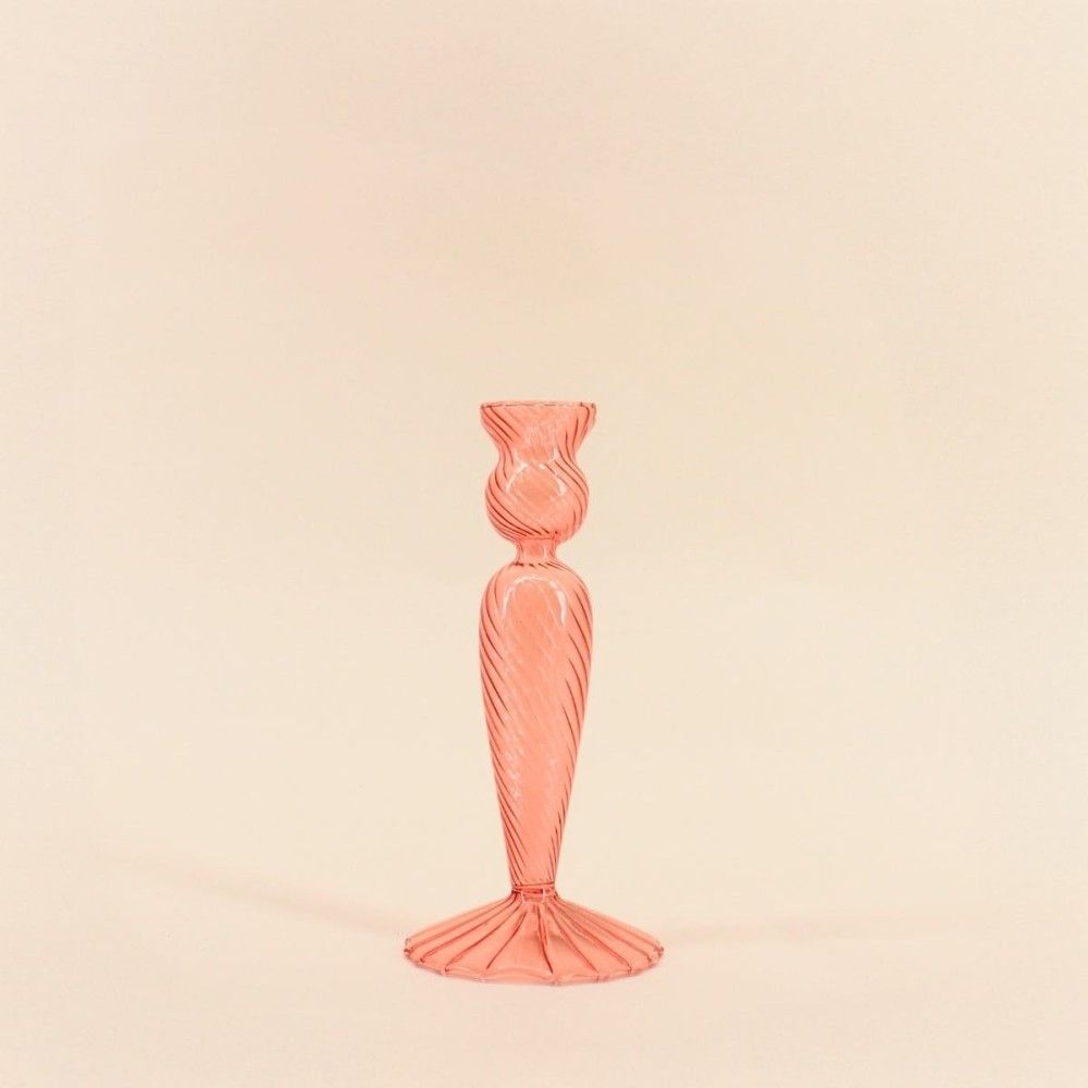 Bougeoir en verre 18cm, perlita