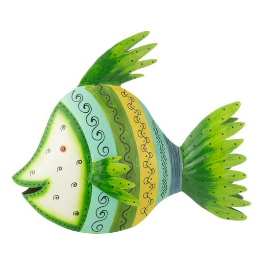 Statuette déco poisson en métal