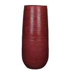 Mica decorations vase gabriel - 24x24x60 cm - céramique - bordeaux
