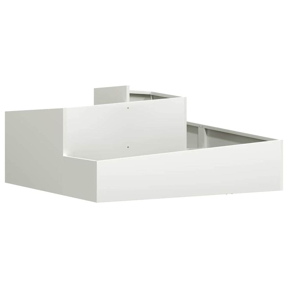 Cache-pot de jardin blanc 100 x 100 x 50 cm