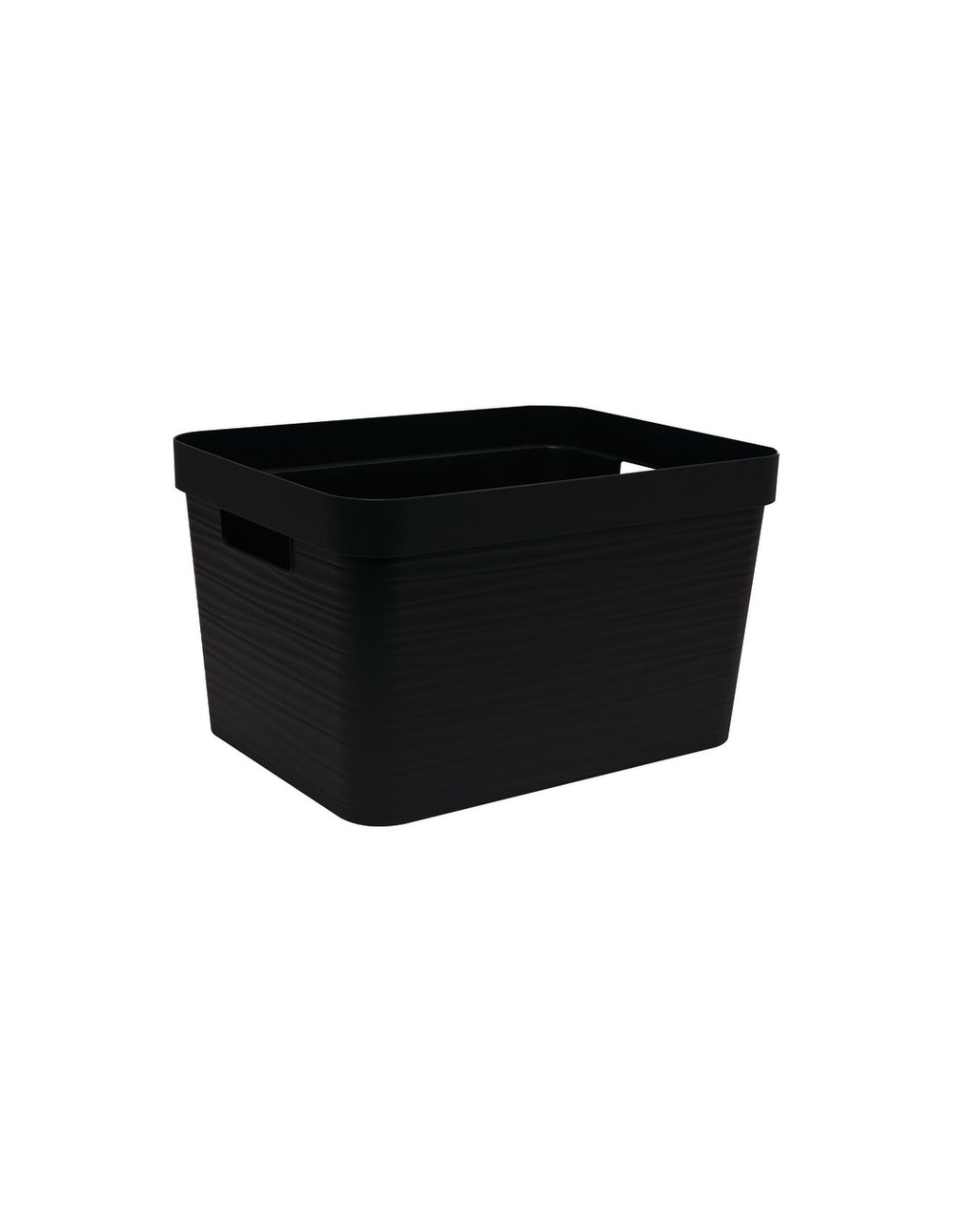 Boite rangement stone noir 30l