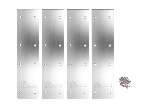 Kit finition margelles droites pour piscine bois rectangulaire