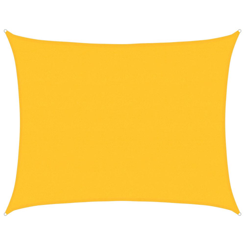 Voile d'ombrage 160 g/m² rectangulaire jaune 6x8 m pehd