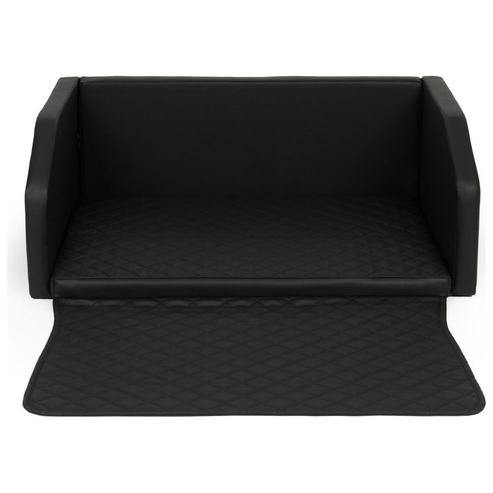 Velinda panier de voiture pliable pour chien 100x70 cm — noir