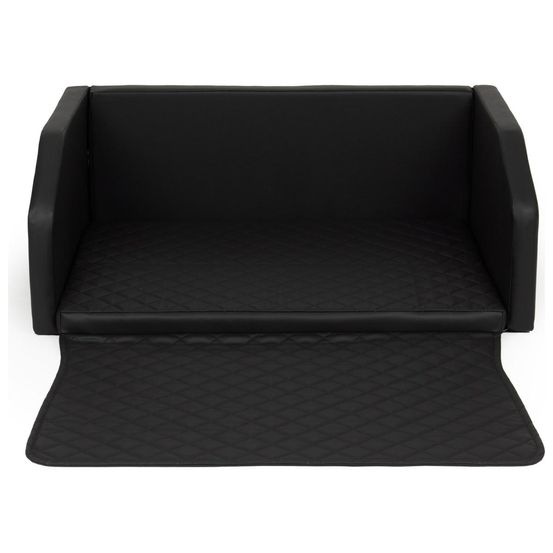 Velinda panier de voiture pliable pour chien 100x70 cm — noir