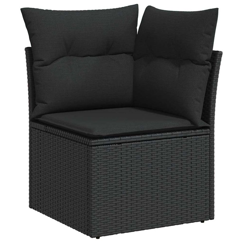 Ensemble de canapé de jardin 9 pc 7-nombre de places noir