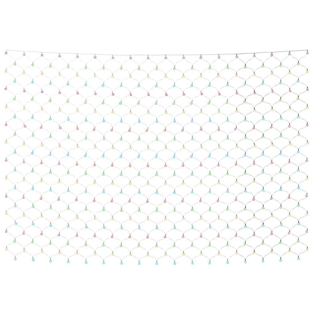 Filet lumineux coloré de noël 3x3 m 306 led intérieur/extérieur
