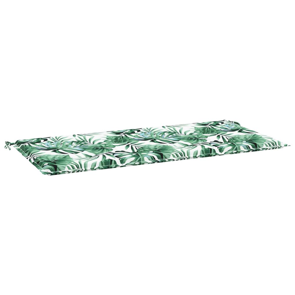 Tapis de chaise tissu oxford motif feuilles 100 x 50 x 3 cm