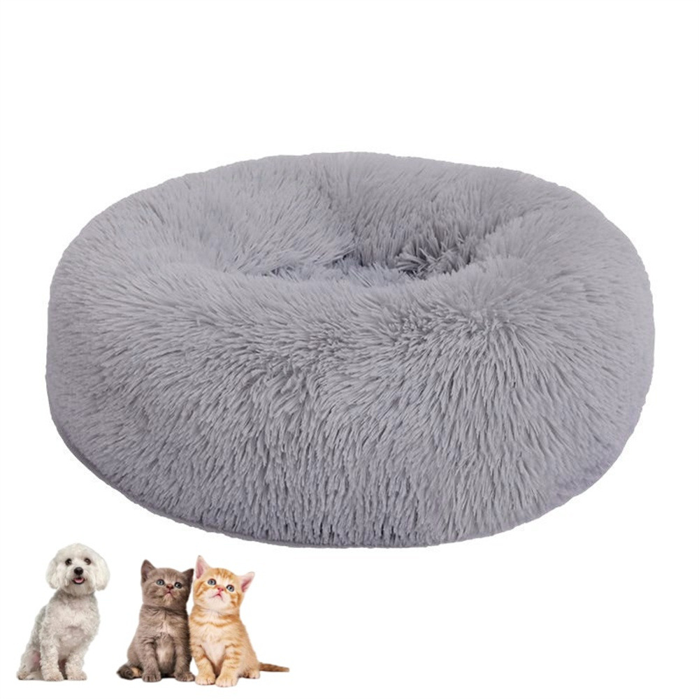 Grotte de lit pour chat 50cm gris