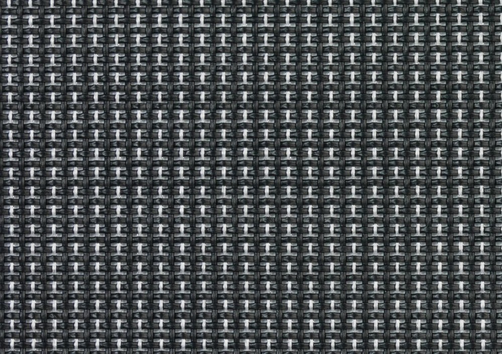 Set de table maille fine noir et blanc 45 x 30 cm - pujadas