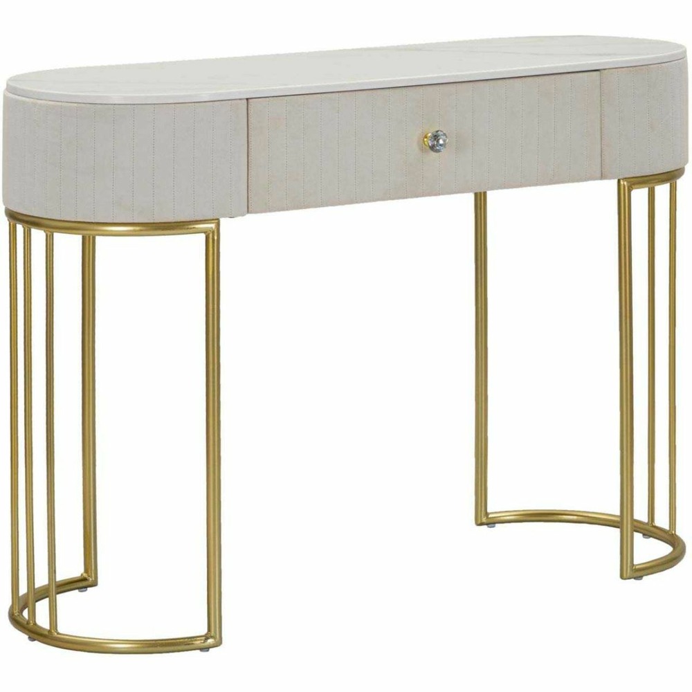Console en métal montpellier 100 x 43 x 74 cm crème