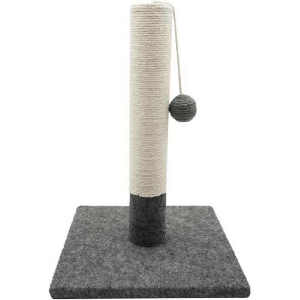Poteau griffoir - - 404113 - simple - gris et blanc - 42cm