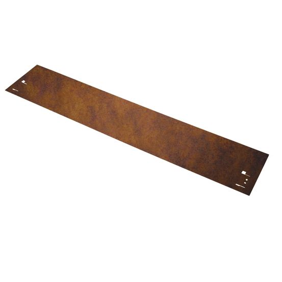 Bordure jardin acier corten, longueur 70 cm, 13,5 - 18,5 cm de hauteur, bordure de jardin - métal galvanisé à chaud, large: 18.5 cm