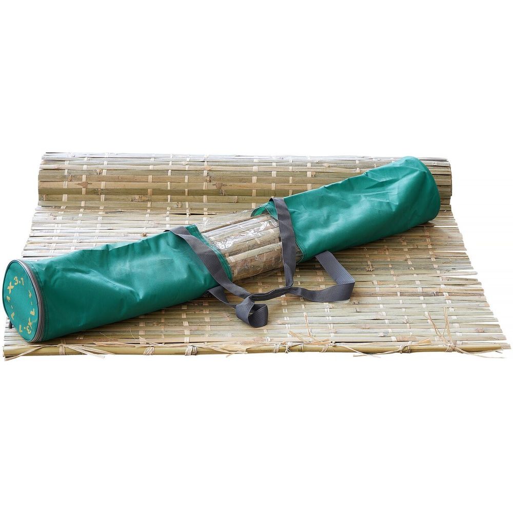 Rouleau de bambou 210 x 210 cm avec fil de coton 