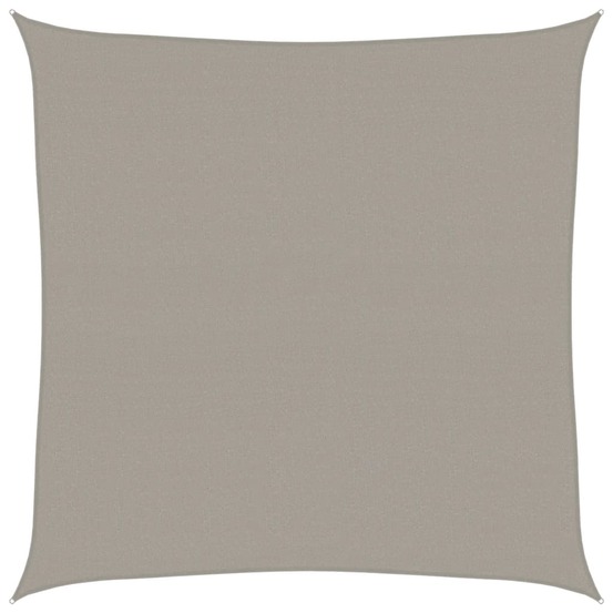Voile d'ombrage 160 g/m² carré gris clair 4,5x4,5 m pehd