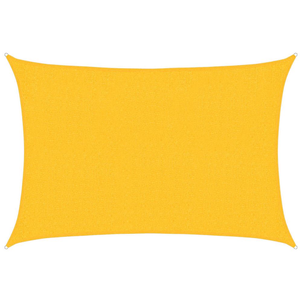 Voile d'ombrage 160 g/m² rectangulaire jaune 2x2,5 m pehd