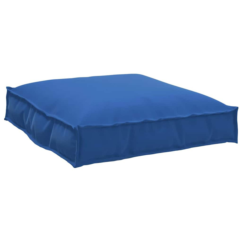 Coussin pour assise de palette bleu royal 70 x 70 x 12 cm