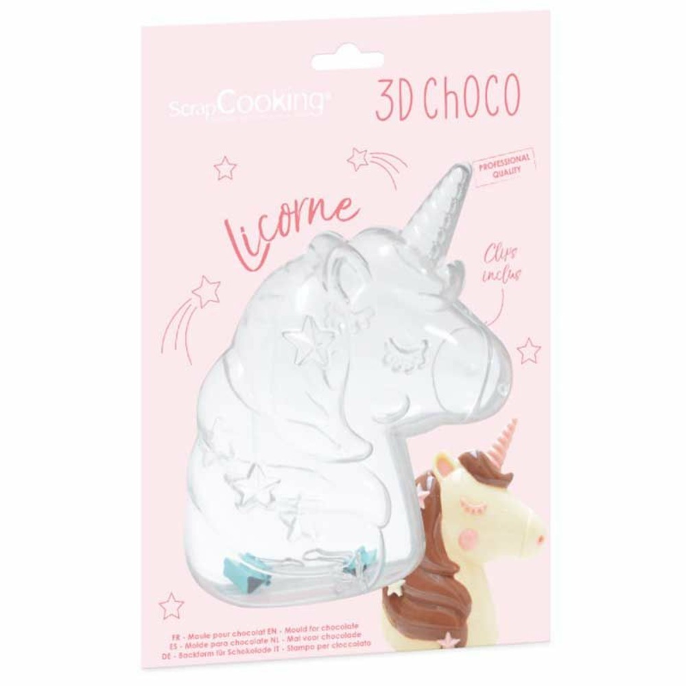 Moule à chocolat 3d licorne