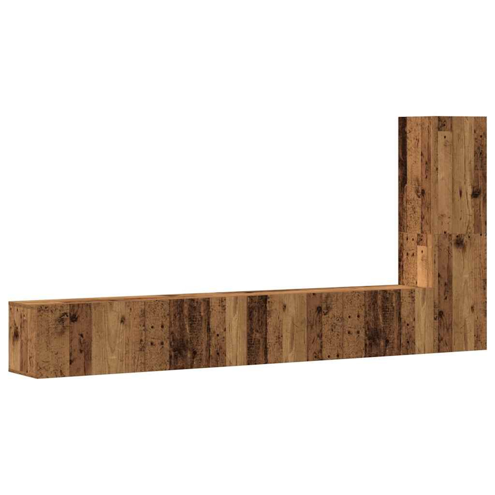 Ensemble de meuble tv mural 3 pcs vieux bois bois d'ingénierie