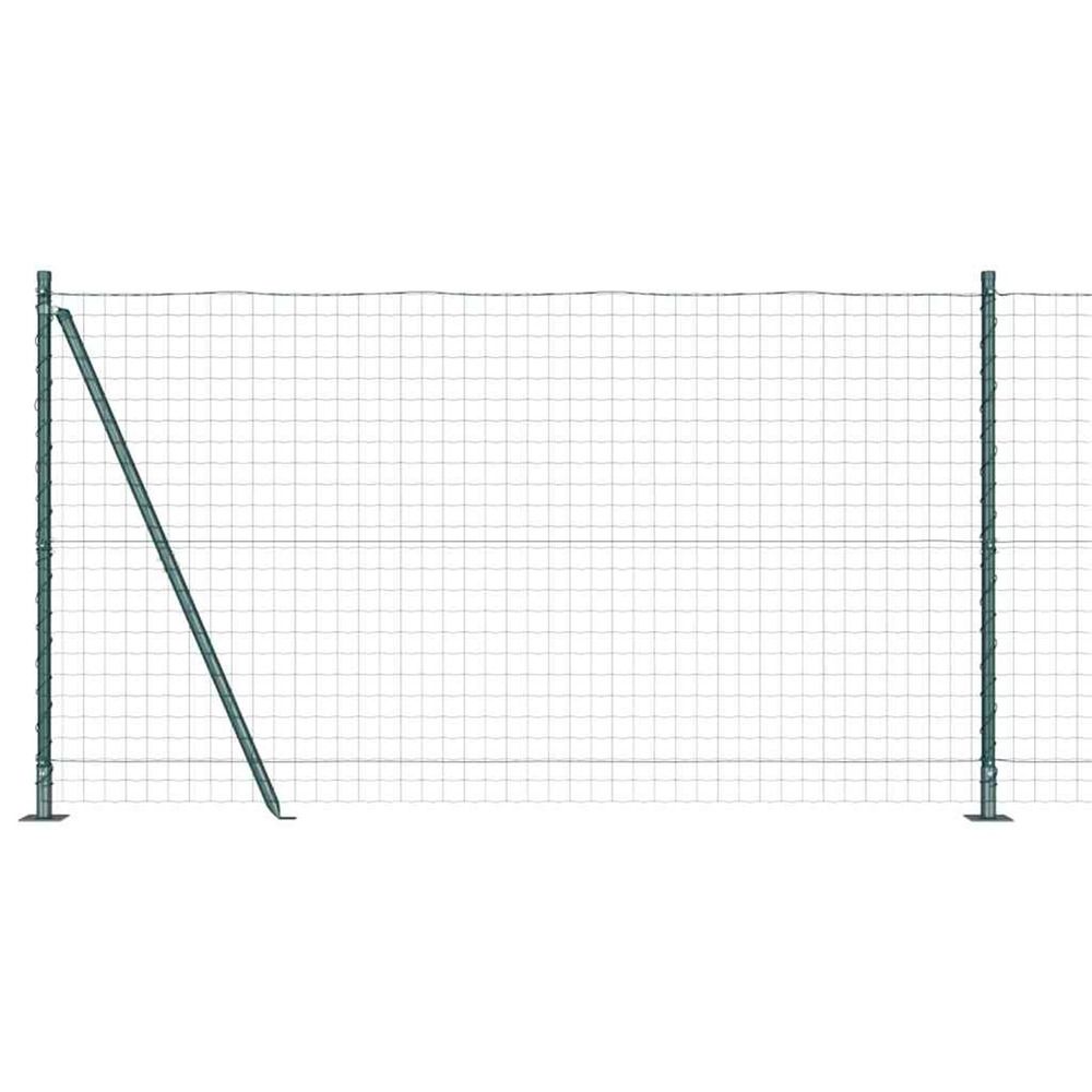 Clôture euro avec base en béton 10 x 1,2 m vert maille