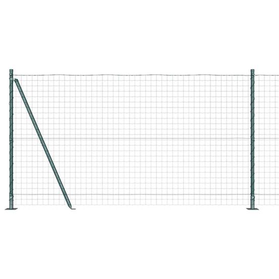 Clôture euro avec base en béton 10 x 1,2 m vert maille