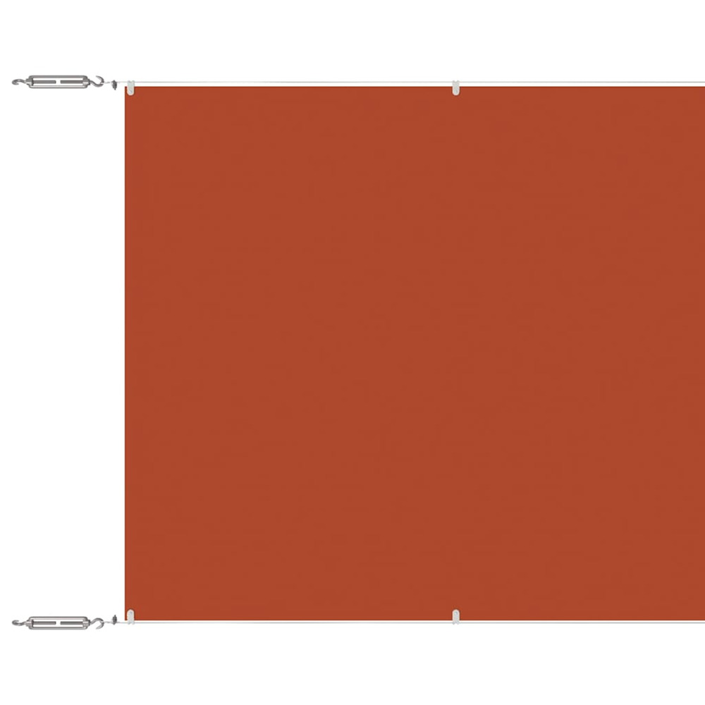 Auvent vertical terre cuite 180x1200 cm tissu oxford