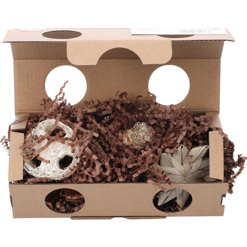 Boîte à jeux hopsie brun 20x10x8.5 cm pour rongeur