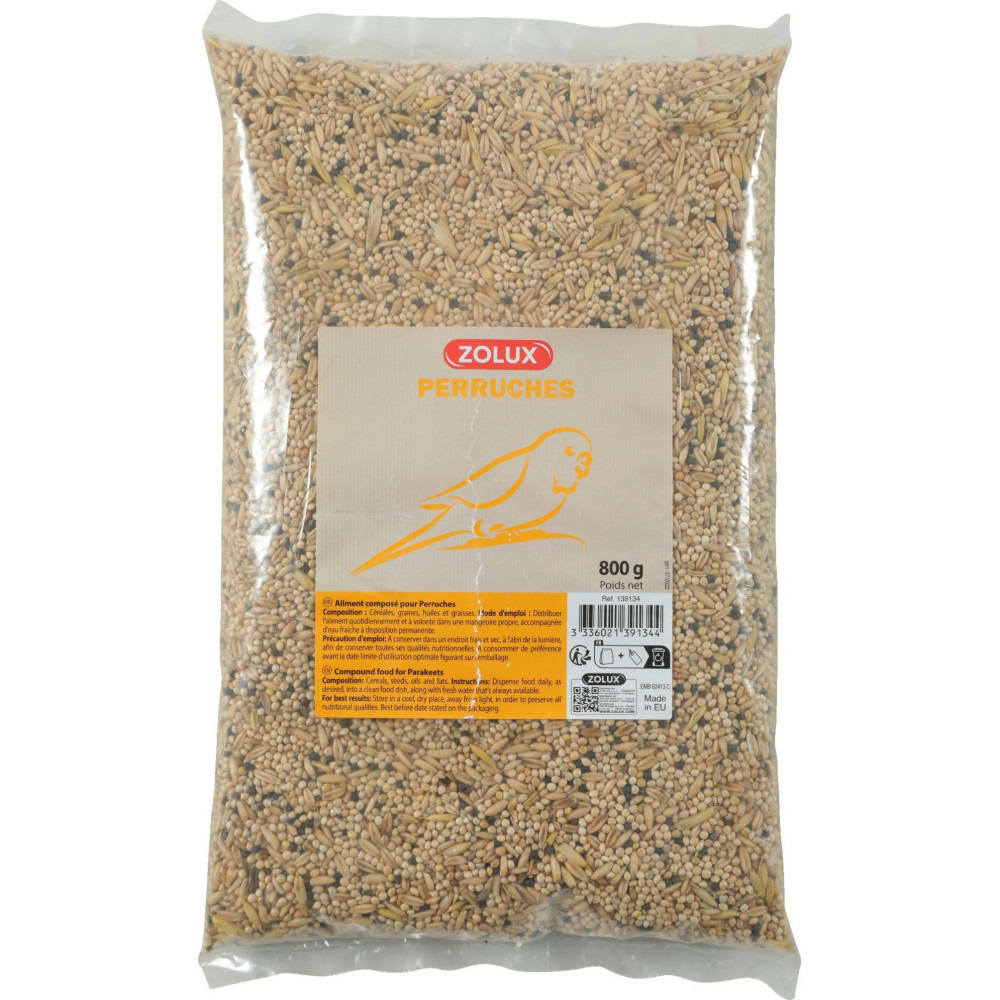 Graines pour perruches sac de 800 g pour oiseaux