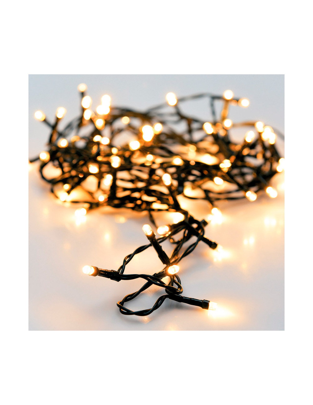 Guirlande 80 led blanc chaud cable exterieur multifonction 9m