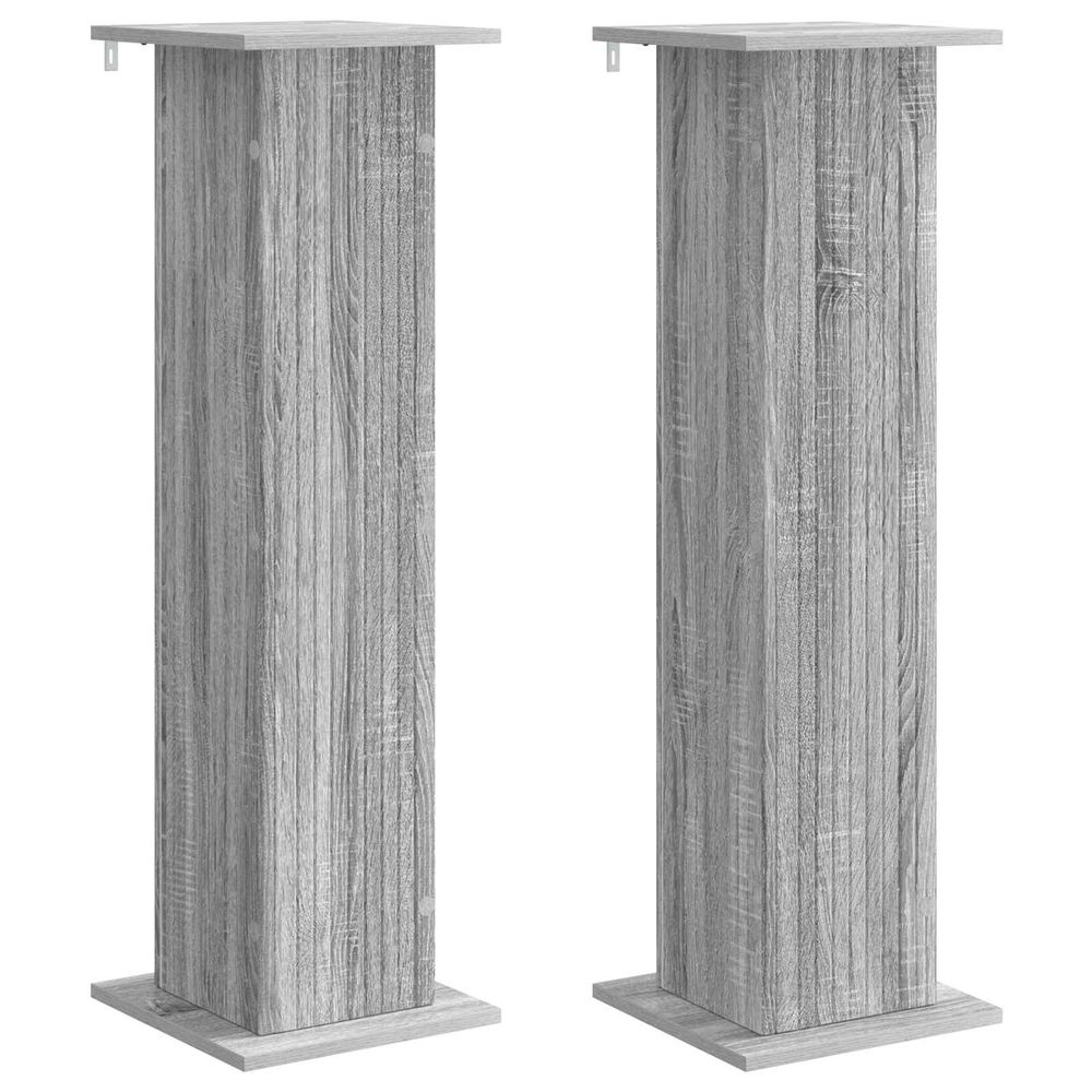 Support de plante 2 pc sonoma gris 30,5 x 30 x 100,5 cm