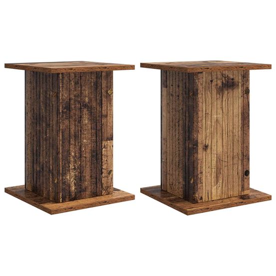 Support de plante 2 pc bois ancien 30,5 x 30 x 43 cm
