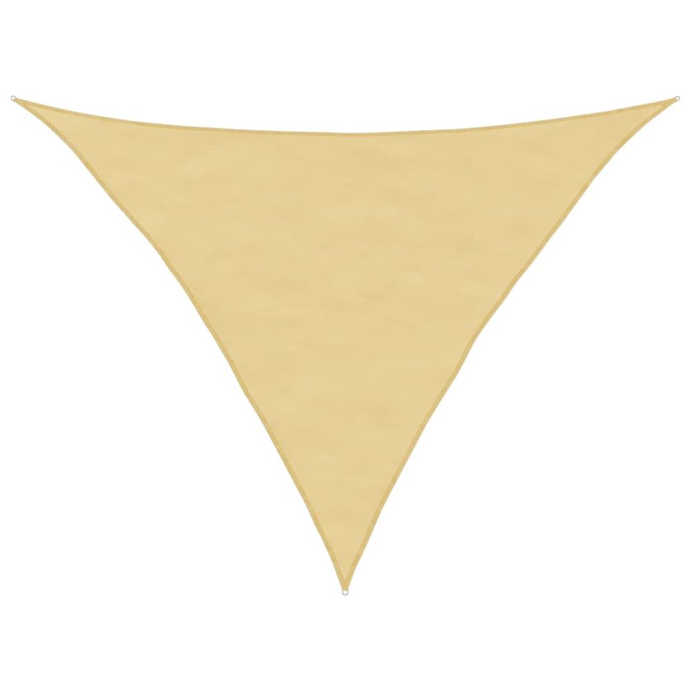 Voile d'ombrage sable 3x3x4,24 m 100 % polyester oxford
