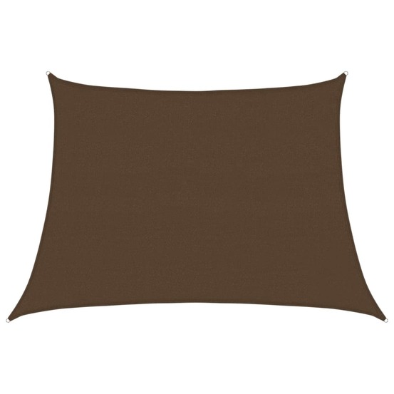 Voile d'ombrage 160 g/m² marron 4/5x3 m pehd