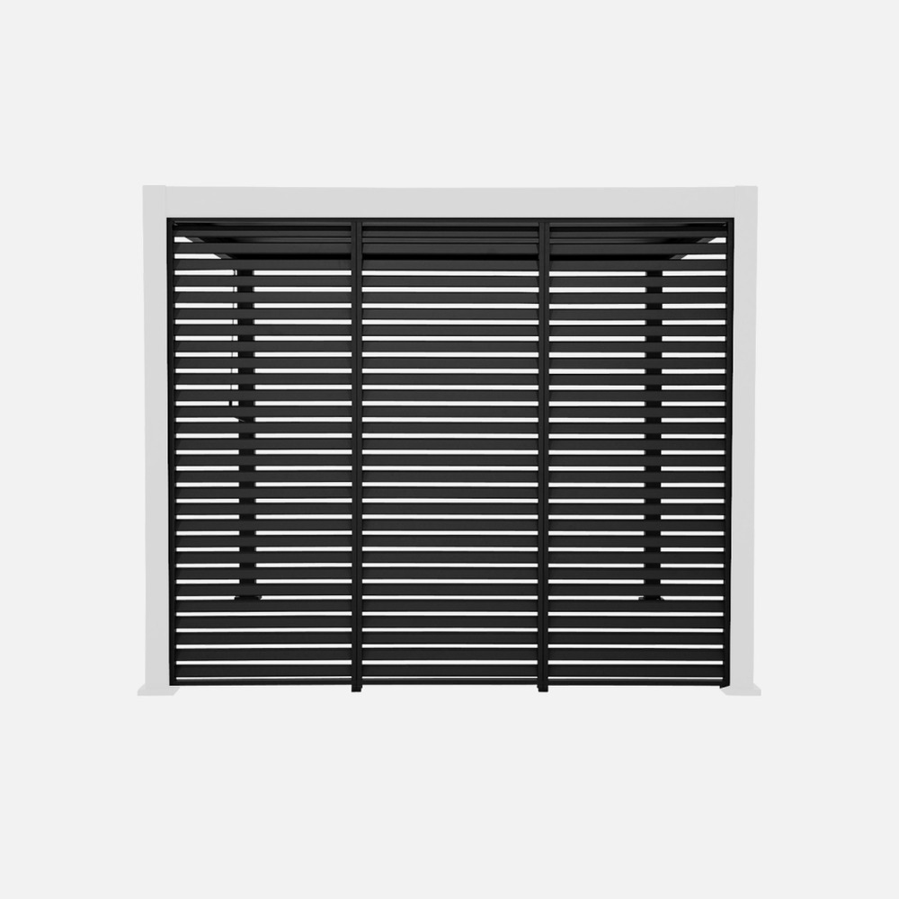 Lot de 3 persiennes 100cm pour pergola bioclimatique aluminium 3x3m v2 4x3m 6x3m triomphe