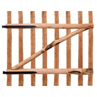 Portillon de clôture bois de noisetier imprégné 100x90 cm