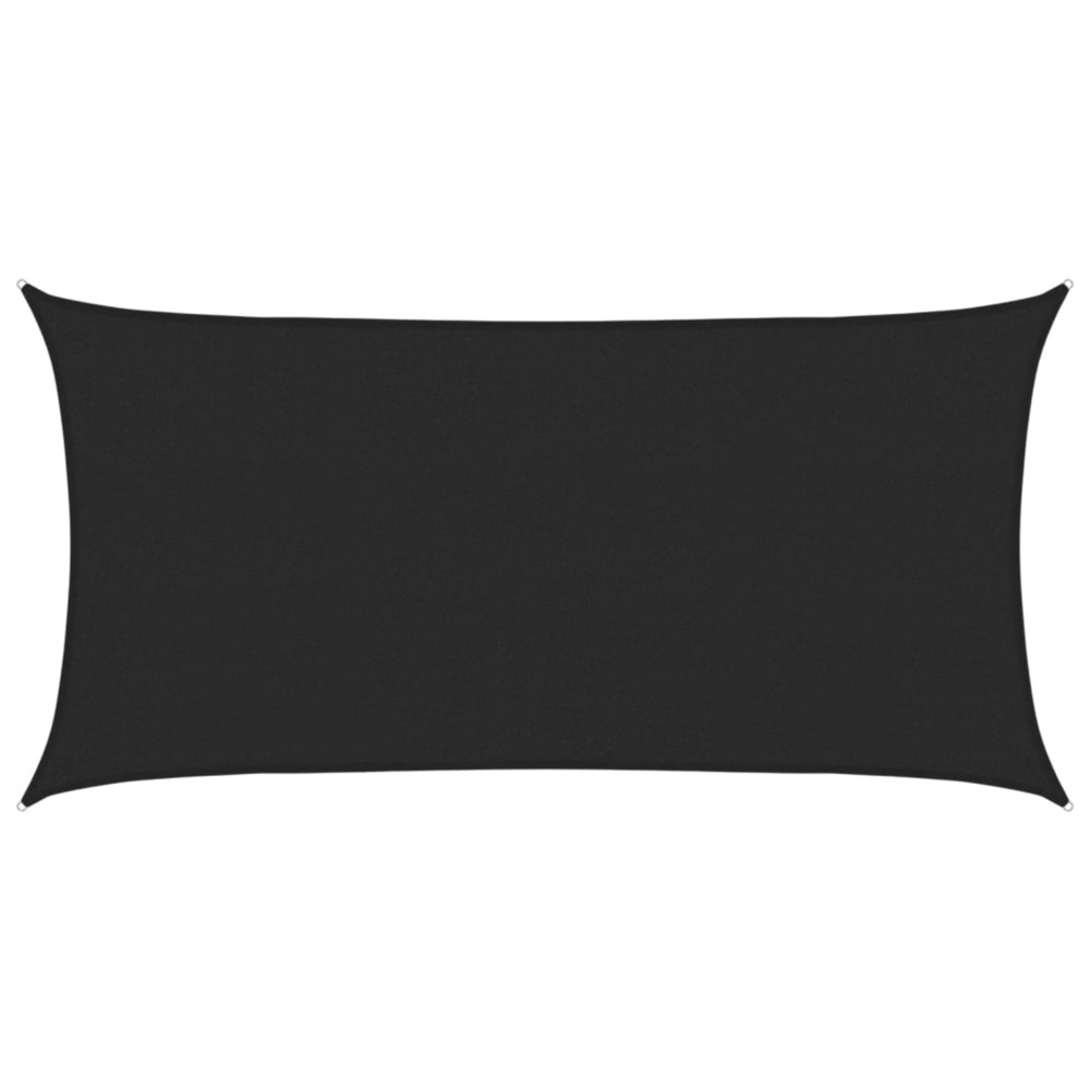 Voile d'ombrage 160 g/m² noir 2x3,5 m pehd